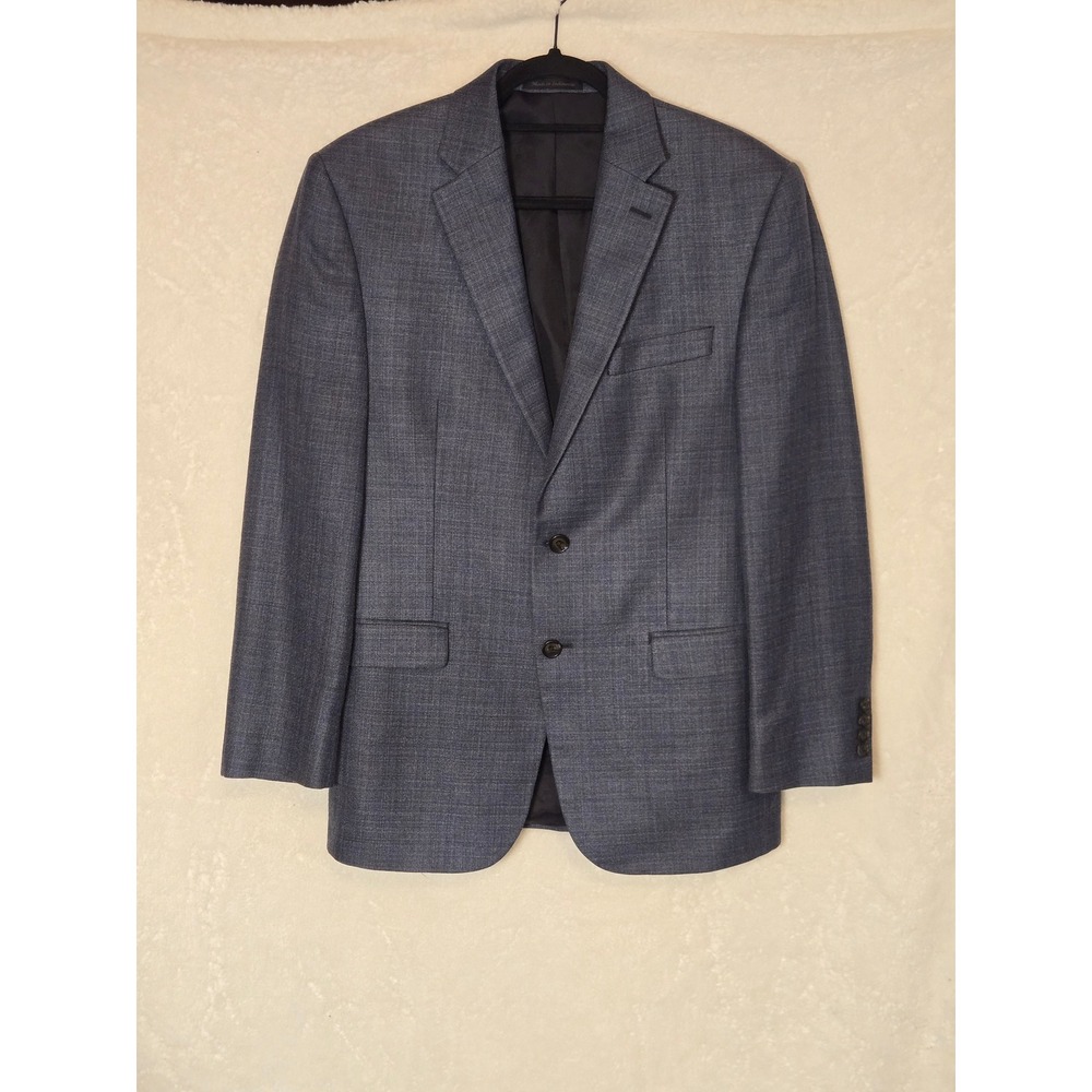 Lauren Ralph Lauren Mens 38R Blazer Blue Silk Wool Blend 2-Button Sport Coat